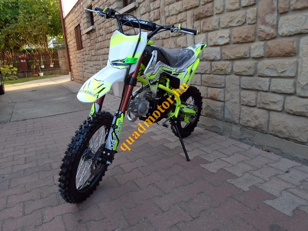 Upbeat 125 zöld1 UPBEAT 125 GYEREK DIRT BIKE / CROSS 17-14 KERÉK NEON ZÖLD - Image 1